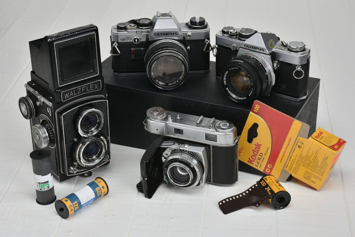 Camera locked securely inside a case with padlocks